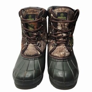 Magellan Kids' Green Camo Waterproof Rain & Snow Boots